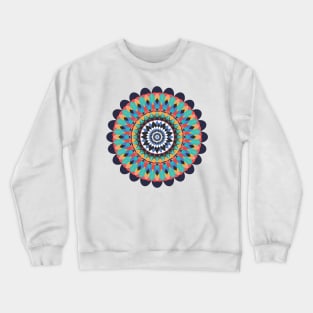 Warm Mandala Star Crewneck Sweatshirt